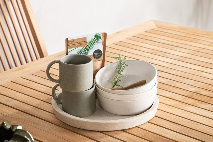 Rebellenclub Castor Tuintafel - 224 x 100 cm - Wit