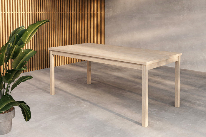 Rebellenclub Crema Tuintafel - 180 x 90 cm - Whitewash