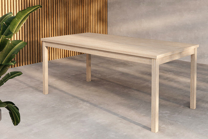 Rebellenclub Crema Tuintafel - 180 x 90 cm - Whitewash