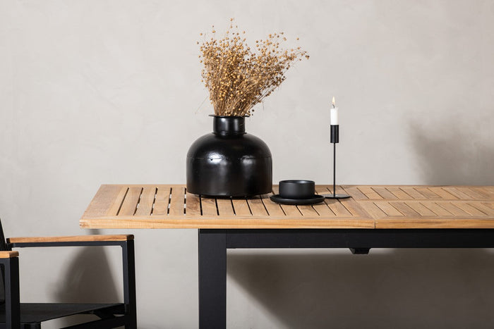 Rebellenclub Castor Tuintafel - 152 x 90Ê cm - Zwart