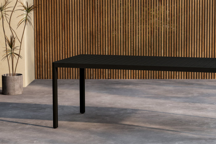 Rebellenclub Minosa Tuintafel - 200 x 90 cm - Zwart