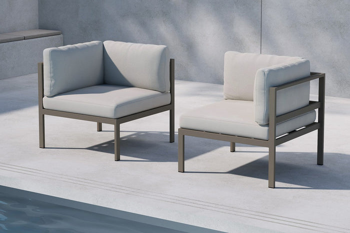 Rebellenclub Festa Loungebank Module Hoekstuk - Grijs