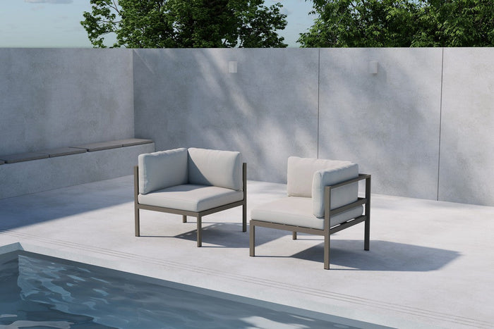 Rebellenclub Festa Loungebank Module Hoekstuk - Grijs