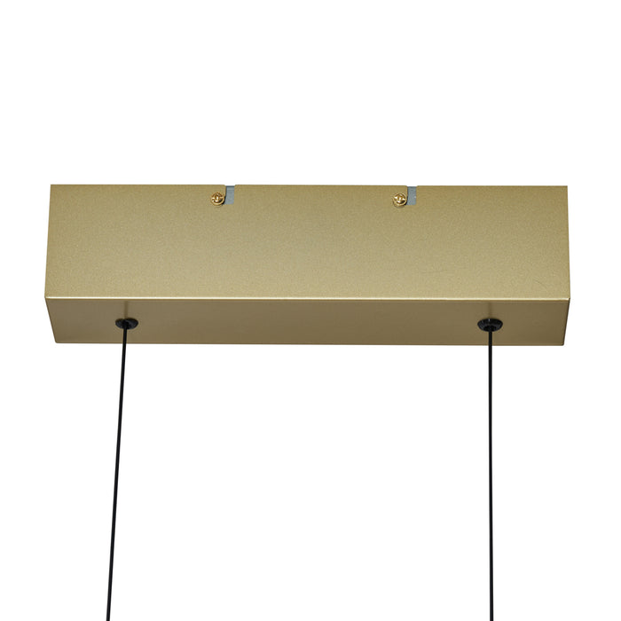 QAZQA Moderne hanglamp messing incl. LED dimbaar en 3-way switch