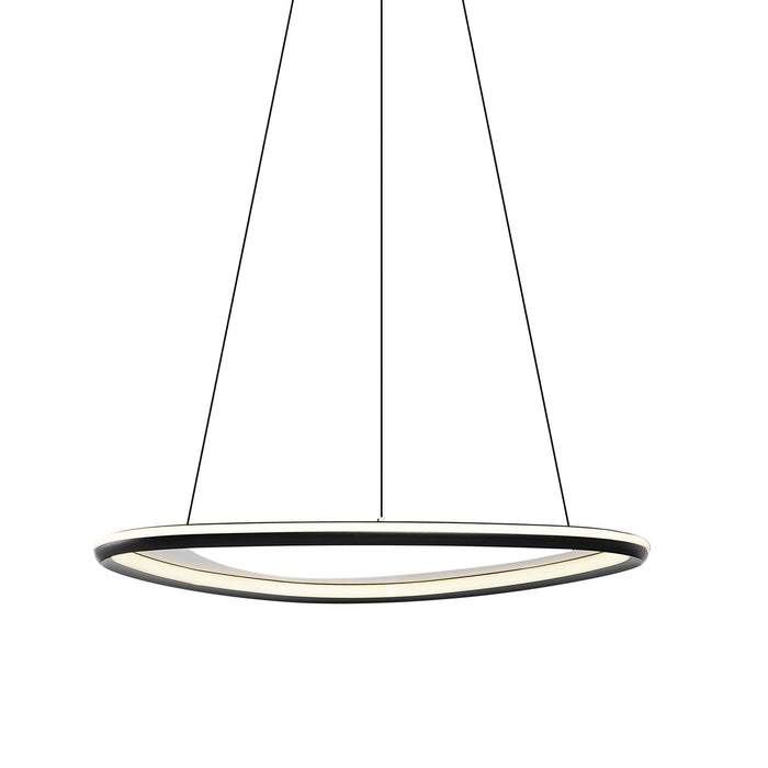 QAZQA Design hanglamp zwart 3-staps dimbaar - Organico