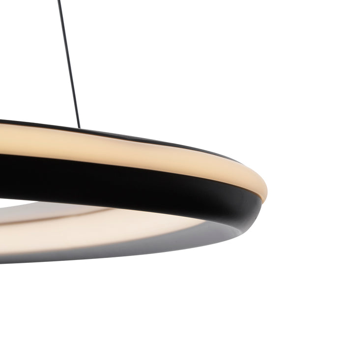 QAZQA Design hanglamp zwart 3-staps dimbaar - Organico