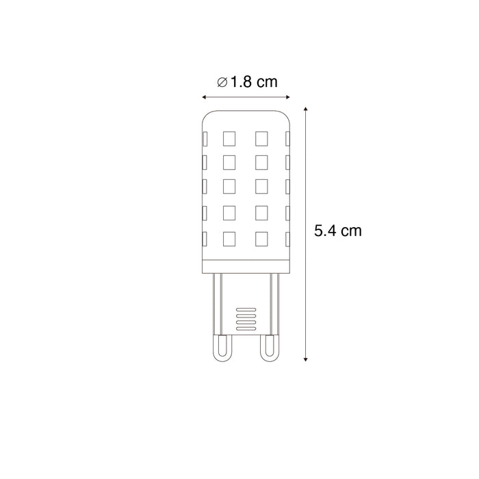 LUEDD G9 LED lamp helder 2W 370 lm 3000K