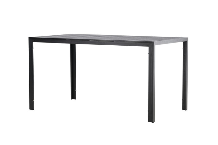Rebellenclub Cappero Tuintafel - 140 x 80 cm - Zwart