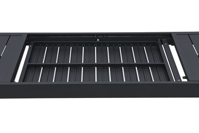 Rebellenclub Grano Tuintafel - 160 x 100 cm - Zwart