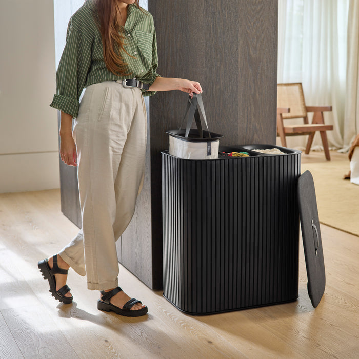 Joseph Joseph Tota Luxe Trio Wasmand 90 L - Black
