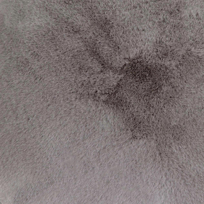 icon Milano XL Poef - Fluffy Pluche Imitatiebont - Grijs