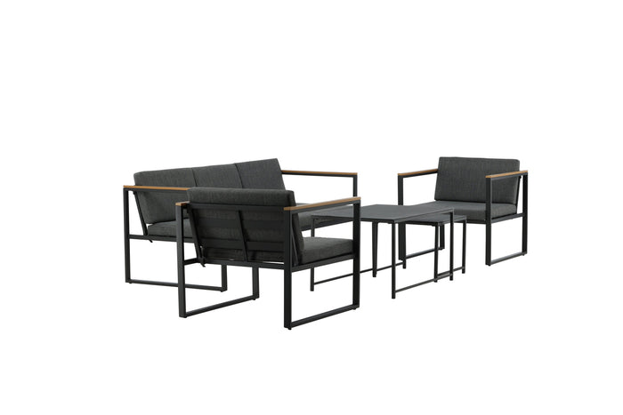 Fjôrd - Tuinset Grijs Metaal - 80x188x67cm - Dakar