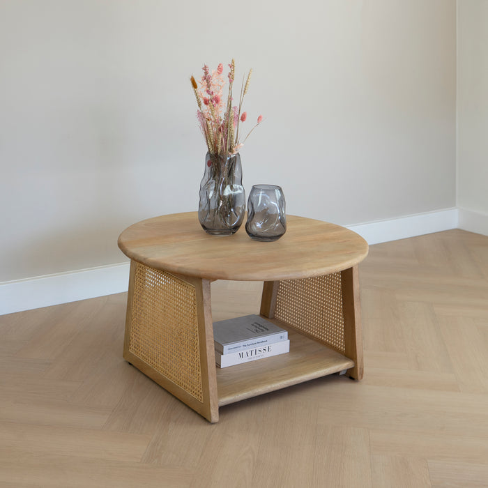 Lewis & Loft Salontafel Lene – Rotan – FSC® mangohout – Naturel