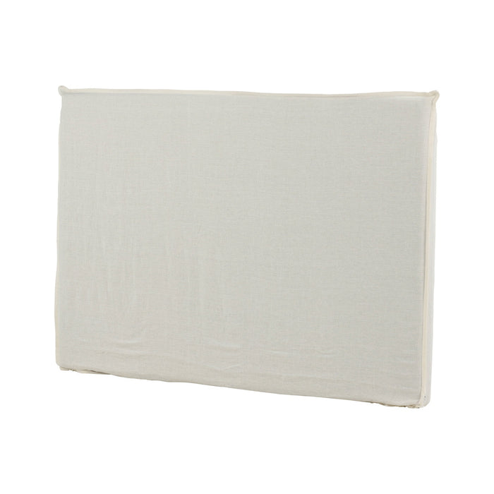 Fjôrd - Hoofdbordhoes Off White Stof - 180x140x10cm - Signe