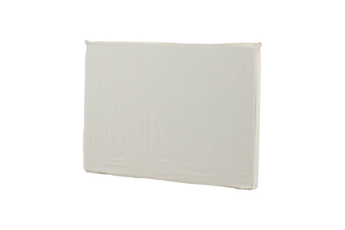Fjôrd - Hoofdbordhoes Off White Stof - 180x140x10cm - Signe