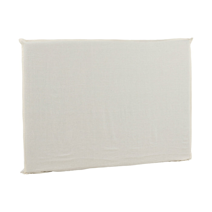 Fjôrd - Hoofdbordhoes Off White Stof - 180x140x10cm - Signe