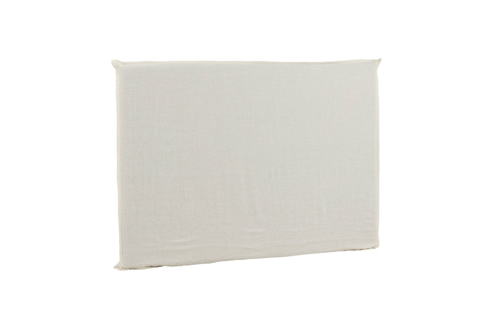 Fjôrd - Hoofdbordhoes Off White Stof - 180x140x10cm - Signe