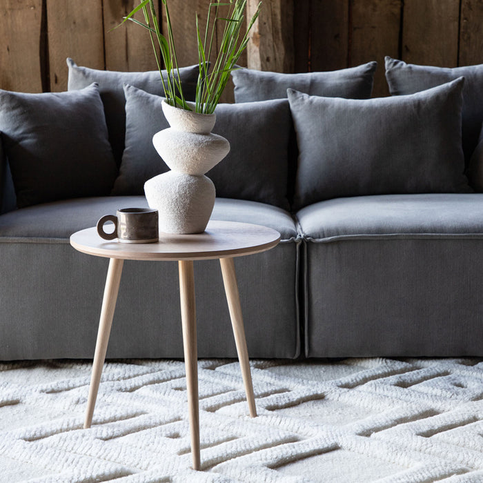 Fjôrd - Bijzettafel Naturel MDF - 48x48x50cm - Askim