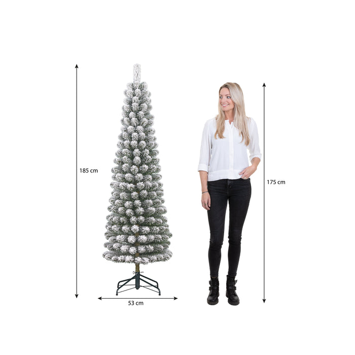 Black Box Trees Charlton Smalle Kunstkerstboom - H185 x Ø53 cm-Groen
