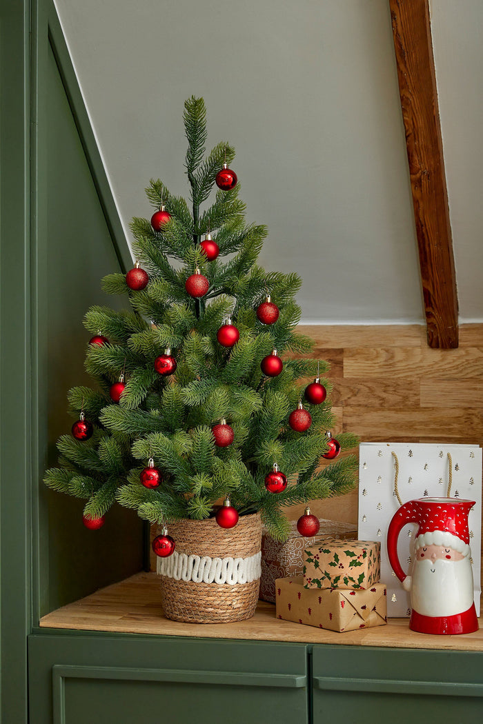 Black Box Trees Nagoya Kunstkerstboom in Pot - H90 x Ø55 cm - Groen