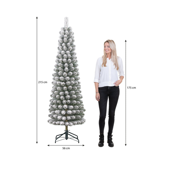 Black Box Trees Charlton Smalle Kunstkerstboom - H215 x Ø56 cm-Groen