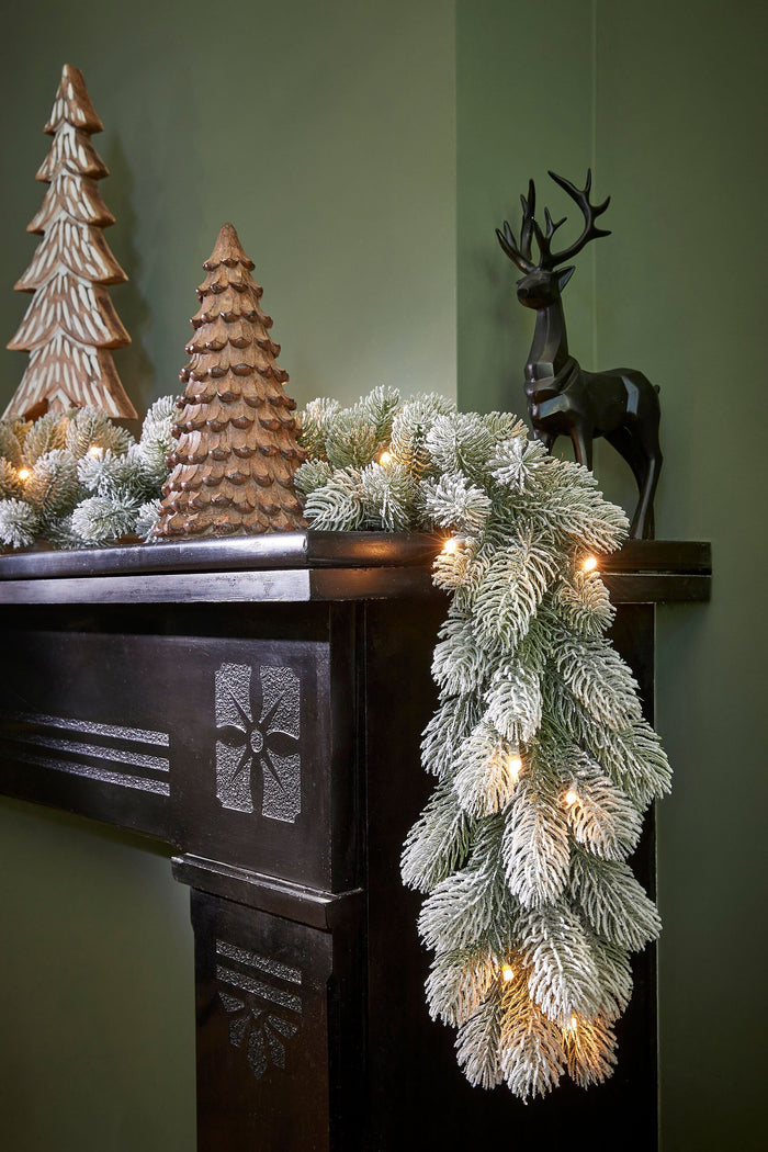 Black Box Trees Nagoya Guirlande met Verlichting-L270 x Ø20 cm-Groen