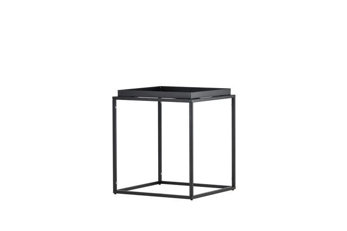 Fjôrd - Bijzettafel Zwart Metaal - 45x45x51cm - Porto
