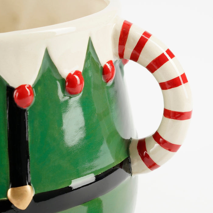 Mica Decorations Bloempot Funn Elf - 28x19x16 cm - Dolomiet - Groen