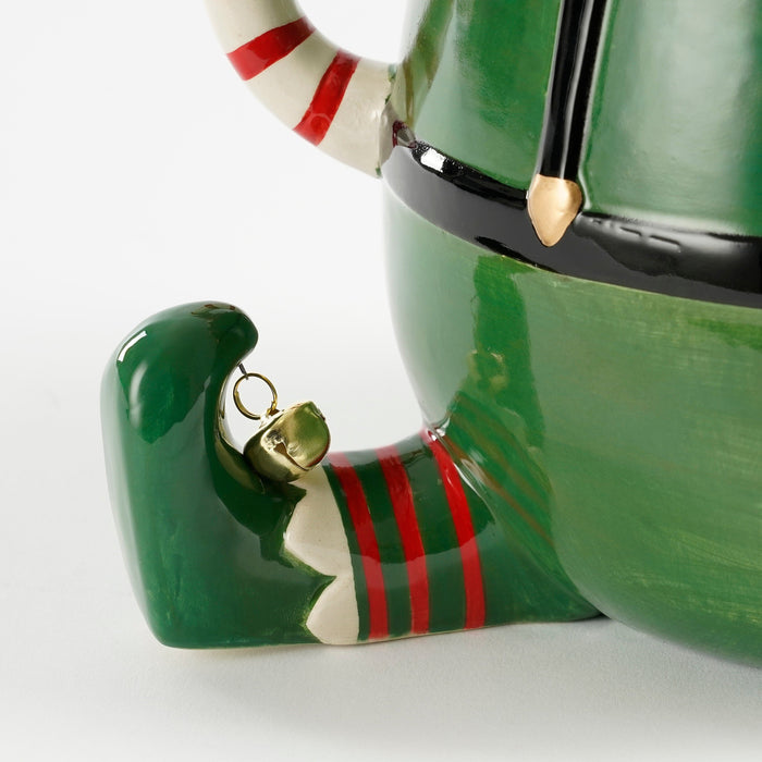 Mica Decorations Bloempot Funn Elf - 28x19x16 cm - Dolomiet - Groen