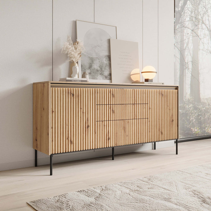 Meubella - Dressoir Timoteo - Eiken - 166 cm