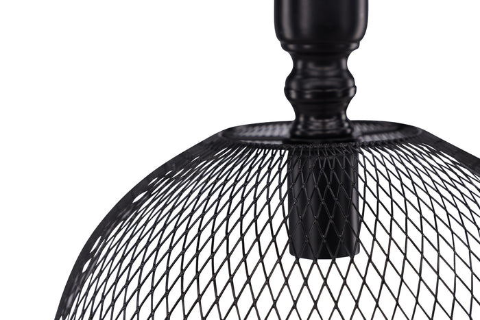 Fjôrd - Plafondlamp Zwart Metaal - 30x30x48cm - Valence