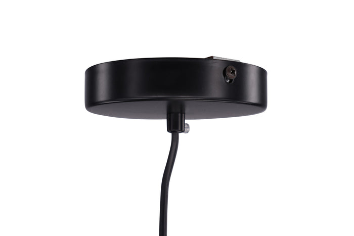 Fjôrd - Plafondlamp Zwart Metaal - 30x30x48cm - Valence