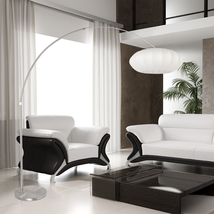 Steinhauer - vloerlamp - Sparkled Light - staal - metaal stof textiel