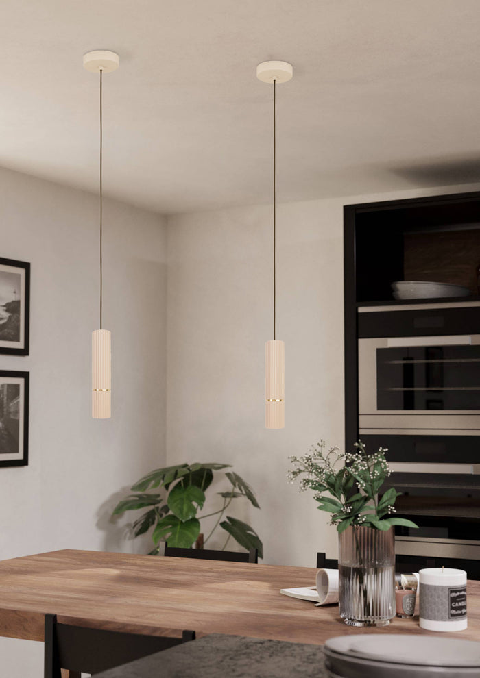 EGLO Caminia Hanglamp - GU10 - Ø 6 cm - Zandkleur|Beige|Goud