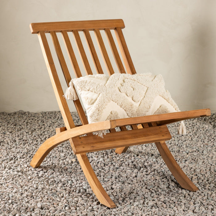 Fjôrd - Loungestoel Naturel Hout - Kenya