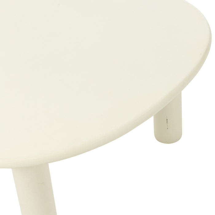 J-Line bijzettafel Bali - hout - wit - medium