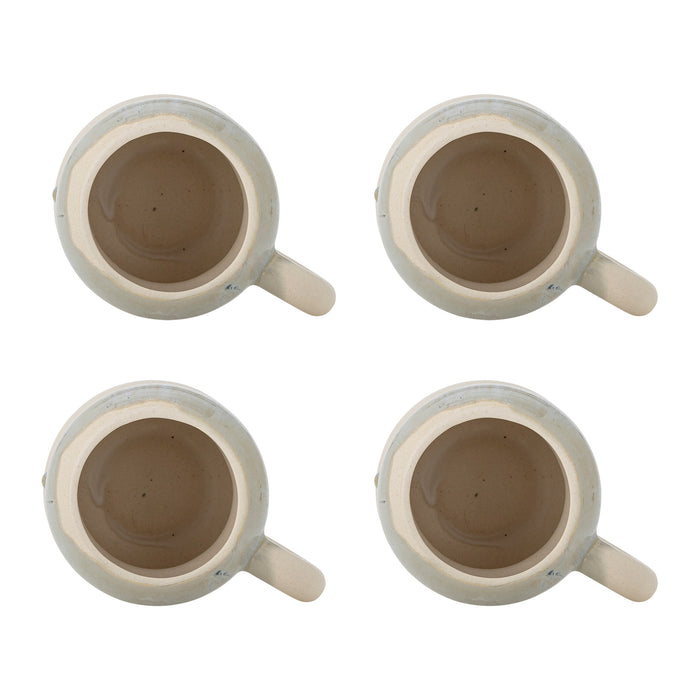 Bloomingville Luna Mokken 0,4 L - Set van 4 - Blauw