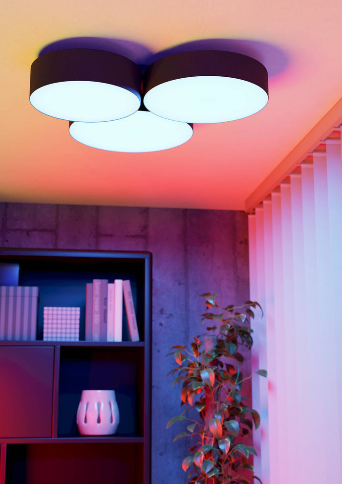 EGLO connect.z Barbano-Z Plafondlamp - 60,5 cm - Zwart|Wit - RGB