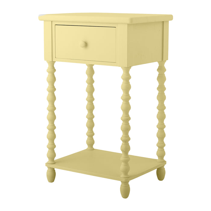 Bloomingville Salino Bijzettafel met Lade - Geel