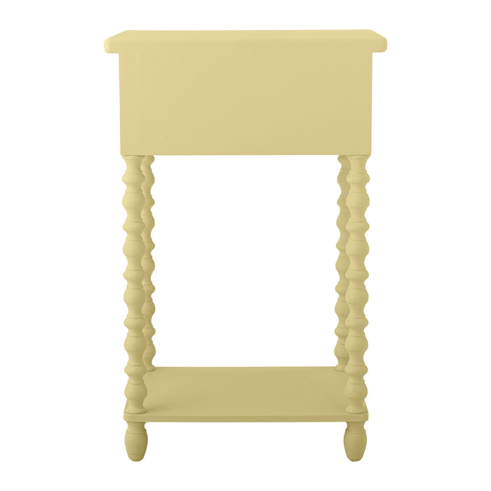 Bloomingville Salino Bijzettafel met Lade - Geel