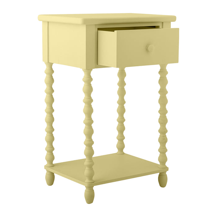 Bloomingville Salino Bijzettafel met Lade - Geel