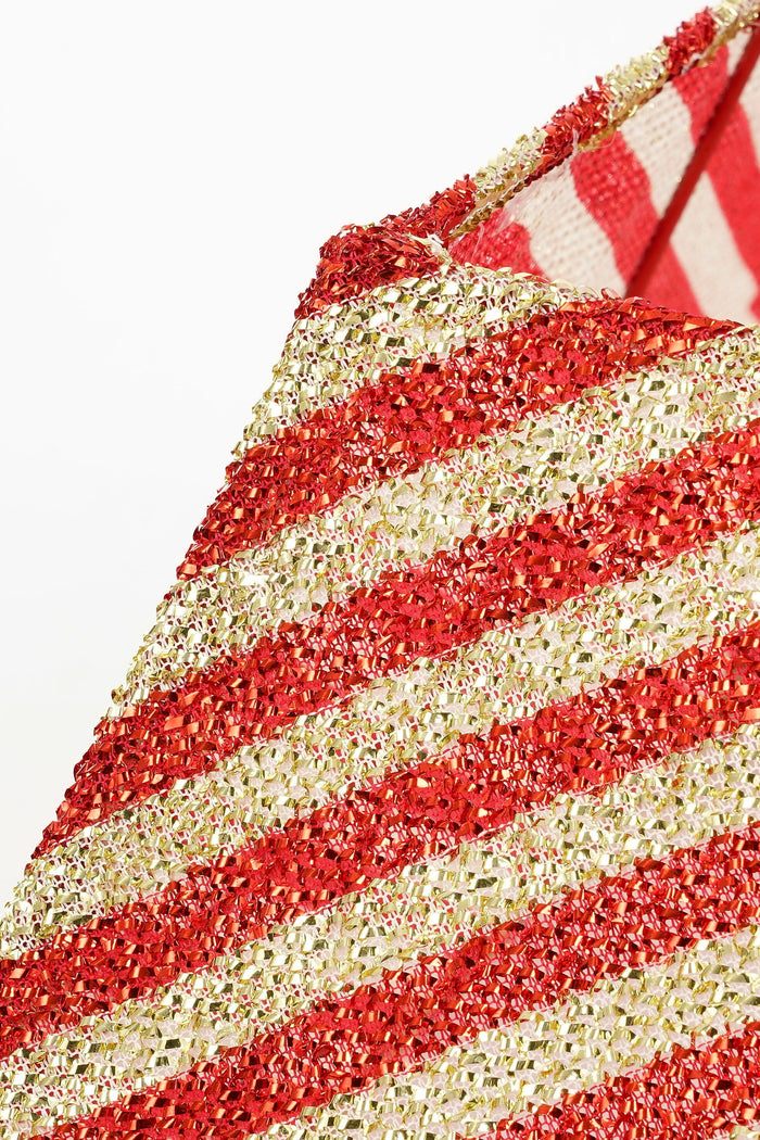 Mica Decorations Kerstboomrok - L50 x B50 x H30 cm - Goud, Rood