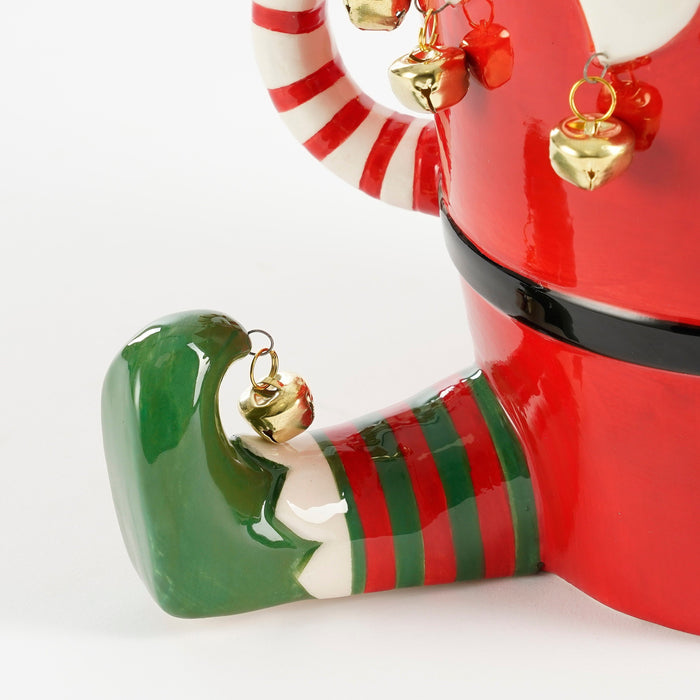 Mica Decorations Funny Bloempot - L29 x B18 x H17 cm - Dolomiet - Rood