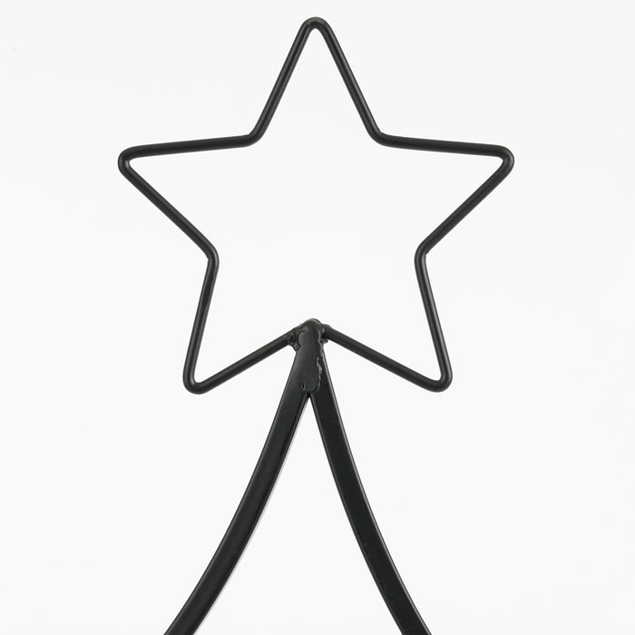 Mica Decorations Decoratie Kerstboom - L50 x B15 x H105 cm-IJzer-Zwart