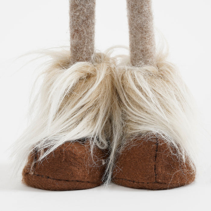 Mica Decorations Kerstdecoratie Gnoom - L19 x B16 x H54 - Bruin