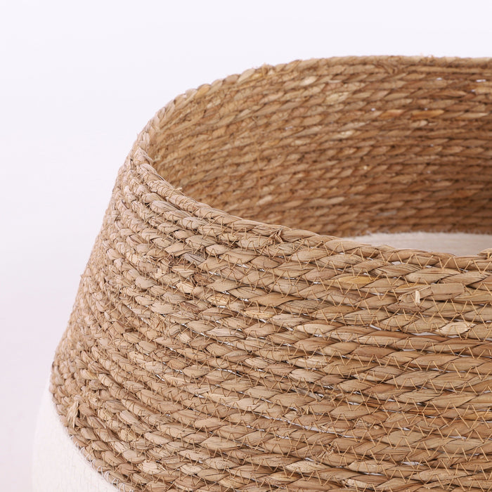 Mica Decorations Kerstboomrok - H26 x Ø50 cm - Zeegras - Off White