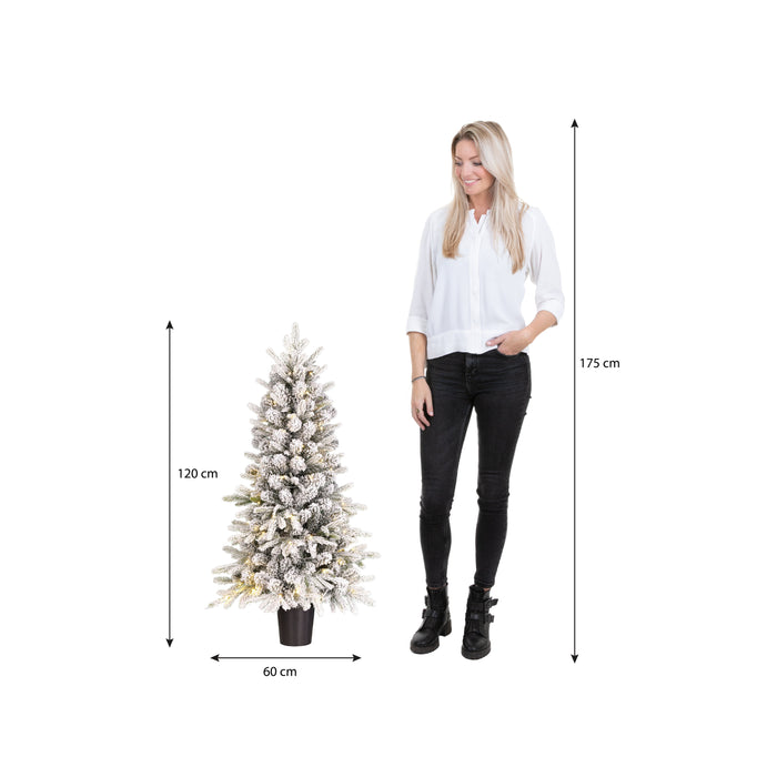 Black Box Trees Grimshaw Kunstkerstboom met Verlichting -H120 x Ø60cm