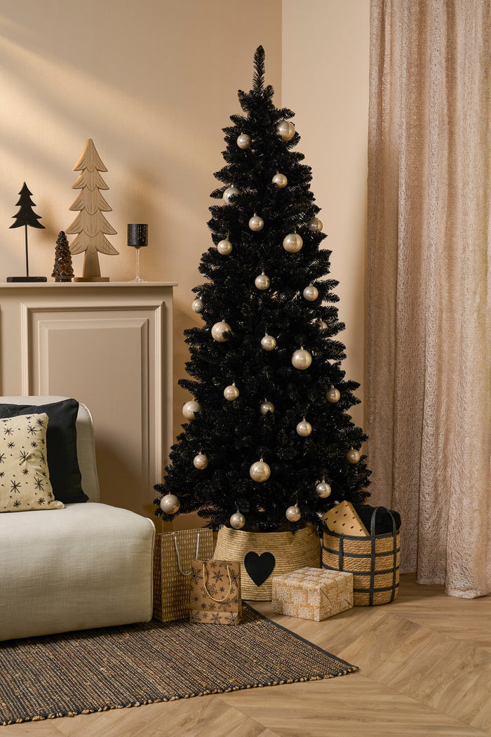 Mica Decorations Kerstboomrok - L50 x B50 x H26 cm - Crème, Zwart