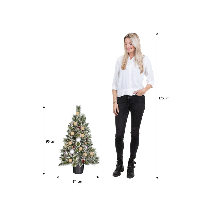 Black Box Trees Kaprun Kunstkerstboom met Verlichting - H90 cm