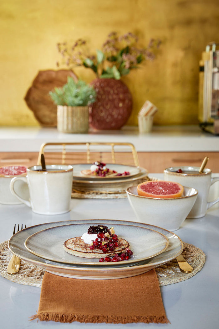 Mica Decorations Racco Serviesset 4 Persoons - Steengoed - Beige